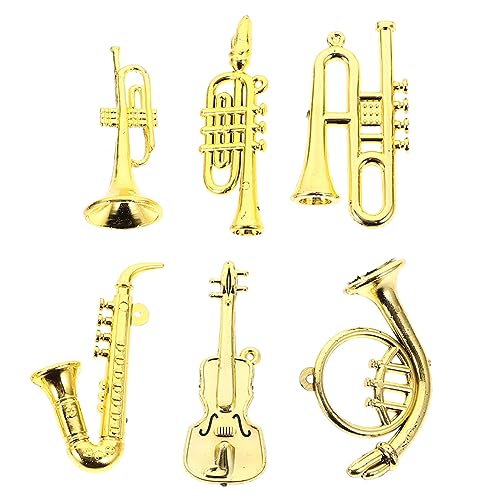 WESIEVYA 6 Stück Mini Musikinstrumente Teiliges Puppenhaus Zubehör für Weihnachtsdekoration Miniatur Western Instrumente für Kreative Wohnraumgestaltung WESIEVYA 6 Stück Mini Musikinstrumente Teiliges Puppenhaus Zubehör für Weihnachtsdekoration Miniatur Western Instrumente für Kreative Wohnraumgestaltung von WESIEVYA