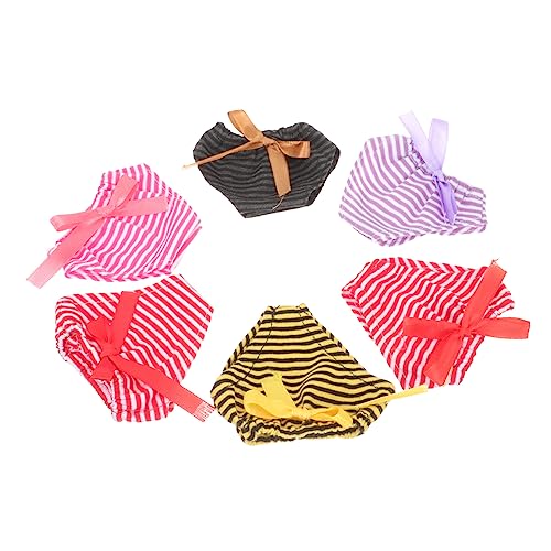 WESIEVYA 6 Stück Puppenunterwäsche Elastische Puppenhöschen Puppenzubehör Unterwäsche Für Puppen Elastische Unterhose Mini Puppen Unterwäsche Puppenhöschen Zubehör Puppenkleidung von WESIEVYA