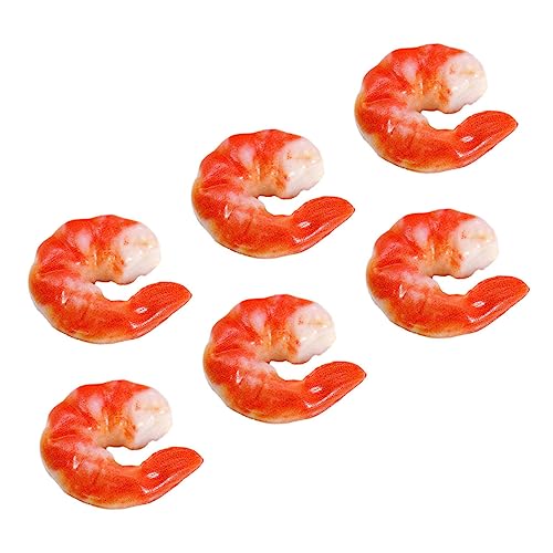 WESIEVYA 6St Garnelenimitat PVC-Garnelenmodell Simulierte Garnelenornamente Garnelen-Fotografie-Requisite lebensechte gefälschte Spielnahrung Spielzeug Fake-Food-Modelle Garnelenfiguren WESIEVYA 6St Garnelenimitat PVC-Garnelenmodell Simulierte Garnelenornamente Garnelen-Fotografie-Requisite lebensechte gefälschte Spielnahrung Spielzeug Fake-Food-Modelle Garnelenfiguren von WESIEVYA