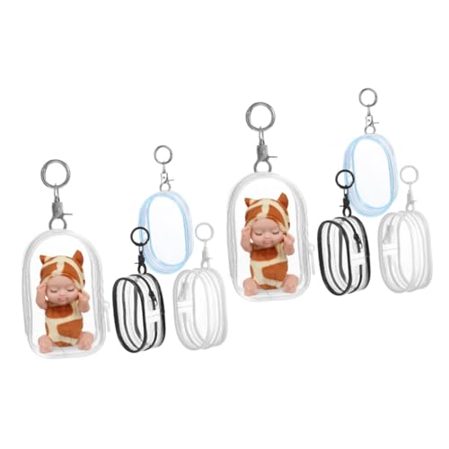 WESIEVYA 8 Stück Babytasche, Mini Figuren Vitrine, Transparente Mini Aufbewahrungstasche, Durchsichtige Kleine Tasche, Puppen Aufbewahrungshalter, Kleine Aufbewahrungs Tragetasche, Figuren WESIEVYA 8 Stück Babytasche, Mini Figuren Vitrine, Transparente Mini Aufbewahrungstasche, Durchsichtige Kleine Tasche, Puppen Aufbewahrungshalter, Kleine Aufbewahrungs Tragetasche, Figuren von WESIEVYA