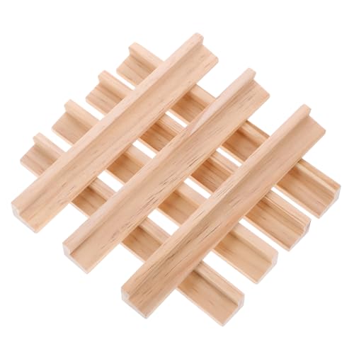 WESIEVYA 8 Stück Holzbuchstaben Ornamente, Domino Ständer, Plan Ständer, Spieltabletts, Holzkartenhalter, Plan Halter, Reise Cribbage Brett, Domino Aufbewahrungskoffer, Brettspiel Zubehör von WESIEVYA