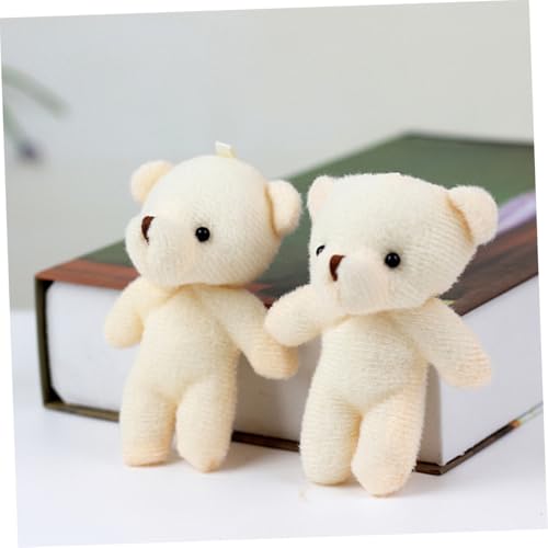 WESIEVYA 8 Stück Teiliges Mini Bären Deko Niedliche Plüschtiere Vielseitige Mini Stofftiere zum Aufhängen Realistisch Gestaltete Kuschelbären Deko für Zimmer und Puppenhäuser von WESIEVYA