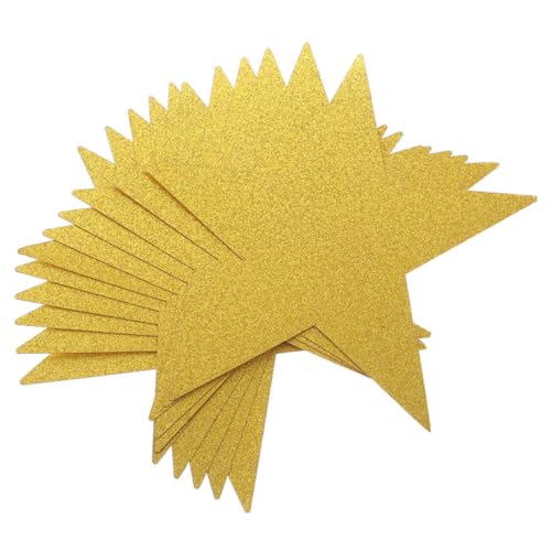 WESIEVYA 80 Stück Glitzer Fünf Punkt Stern Ausschneidepapier für DIY Bastelprojekte Bunte Stern Dekorationen für Klassenraum Pinnwand Partydekorationen für Kreative Aktivitäten WESIEVYA 80 Stück Glitzer Fünf Punkt Stern Ausschneidepapier für DIY Bastelprojekte Bunte Stern Dekorationen für Klassenraum Pinnwand Partydekorationen für Kreative Aktivitäten von WESIEVYA