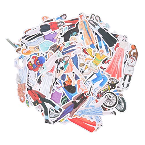 WESIEVYA Dekorative Scrapbook-Aufkleber – 80 Stück Mädchen-Aufkleber Ideal Für Scrapbooking Geschenkverpackungen von WESIEVYA