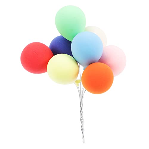 WESIEVYA 8Stücke Mini Tonballons für Puppenhaus Dekoration Pastellfarbene Luftballons zur Verzierung von Mini Häusern und DIY Projekten für Geburtstagsfeiern und Besondere Anlässe von WESIEVYA