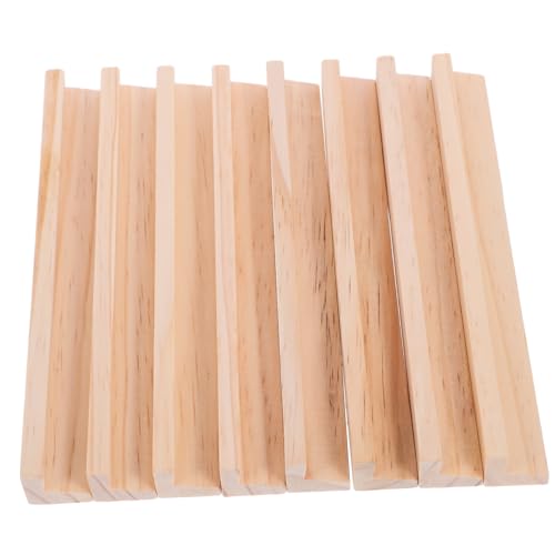 WESIEVYA Alphabet Holz Rack 8 Stücke Desktop Basis Brief Display Für Pädagogisches Spiele von WESIEVYA