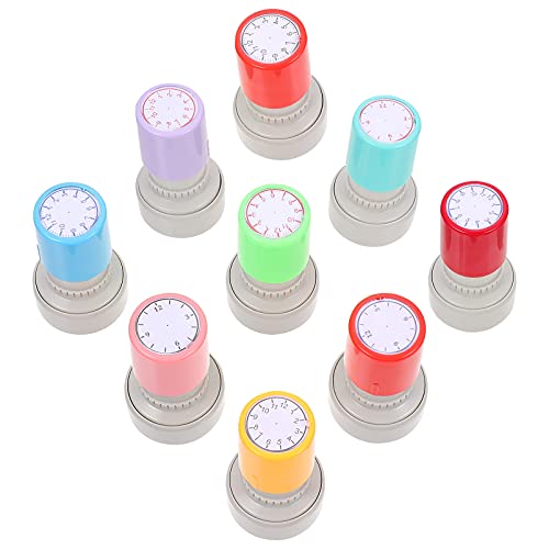 WESIEVYA 9 Stück Stempel Für Kinder, Die Uhruhren Unterrichten, 2,5 cm, Stempel Für Schüler, Stempel Mit Siegeln WESIEVYA 9 Stück Stempel Für Kinder, Die Uhruhren Unterrichten, 2,5 cm, Stempel Für Schüler, Stempel Mit Siegeln von WESIEVYA