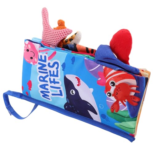 WESIEVYA Weiches Babybuch Für Neugeborene Meerestierschwanz Stoff Baby-knisterbuch Für Kleinkinder Früherziehungsspielzeug Leichtes Aktivitätsbuch Für Kleinkinder von WESIEVYA