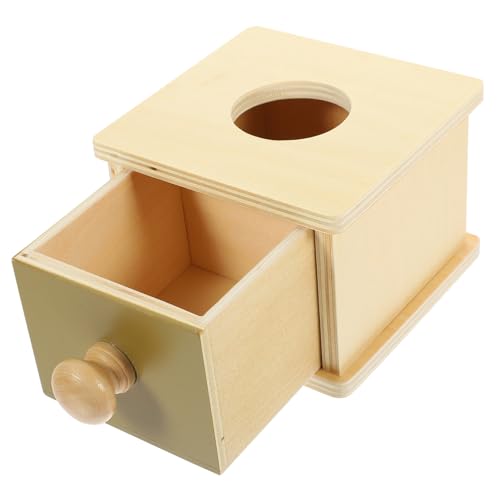 WESIEVYA Box Frühkindliche Unterrichtsbälle Drop Reisen Sportspielzeug Farbe Kognition Cognitive Toy Frühes Bildungsspielzeug Holz von WESIEVYA