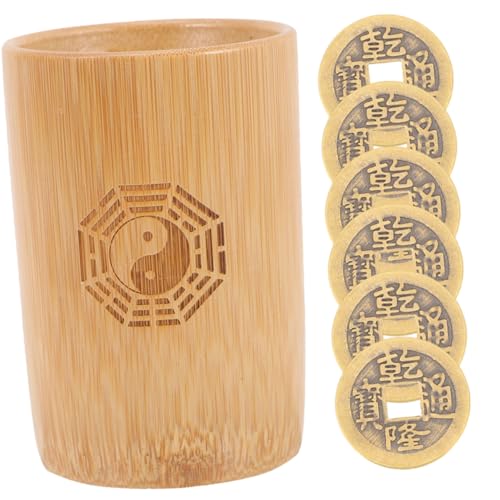WESIEVYA Chinesisches Divinationsset mit Kupfermünzen für Wahrsagerei Feng Shui Traditionelles Orakelspiel für Familien und Tempel Geeignet WESIEVYA Chinesisches Divinationsset mit Kupfermünzen für Wahrsagerei Feng Shui Traditionelles Orakelspiel für Familien und Tempel Geeignet von WESIEVYA