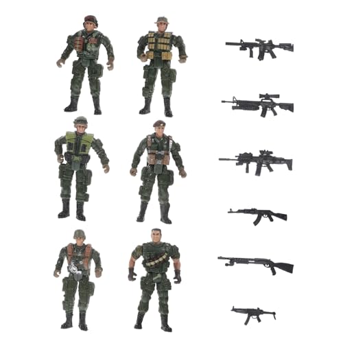 WESIEVYA DIY Soldaten Modelle Set 12 Mini Figuren Militärgrün Actionfiguren Für Miniatur Soldaten Modelle Kreatives Für Jungen Und ädchen WESIEVYA DIY Soldaten Modelle Set 12 Mini Figuren Militärgrün Actionfiguren Für Miniatur Soldaten Modelle Kreatives Für Jungen Und ädchen von WESIEVYA