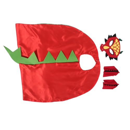 WESIEVYA Dinosaurier Kostüm mit Cartoon Dino Umhang und Maske Halloween Cosplay Cape für Jungen Mädchen Leicht Anzuziehen Vielseitig für Party Geburtstag Rollenspiel Robust und Detailreich WESIEVYA Dinosaurier Kostüm mit Cartoon Dino Umhang und Maske Halloween Cosplay Cape für Jungen Mädchen Leicht Anzuziehen Vielseitig für Party Geburtstag Rollenspiel Robust und Detailreich von WESIEVYA