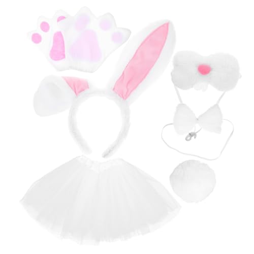 WESIEVYA Easter Bunny Kostümset mit Hasenohren Haarreif Tutu Rock Fliege und Weißen Handschuhen für Ostern Karneval und Cosplay Events WESIEVYA Easter Bunny Kostümset mit Hasenohren Haarreif Tutu Rock Fliege und Weißen Handschuhen für Ostern Karneval und Cosplay Events von WESIEVYA