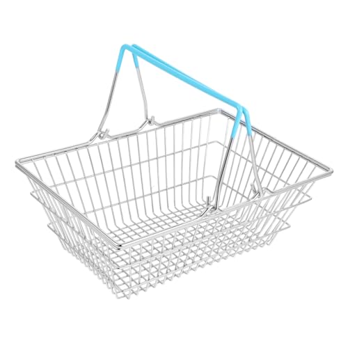 WESIEVYA Miniatur-drahtkorb Für Jungen Und Mädchen Spiel-einkaufswagen Spielzeug Aus Eisen Gefertigter Aufbewahrungskorb Für Jungen Und Mädchen Dekorative Mini-möbel von WESIEVYA