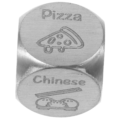 WESIEVYA Essen Entscheidet Über Den Würfel. Wiederverwendbarer Essensentscheider. Essensentscheider Würfel. Metallwürfel. Coole Würfel. Kleine Essenswürfel. Spiel Requisiten Würfel. von WESIEVYA
