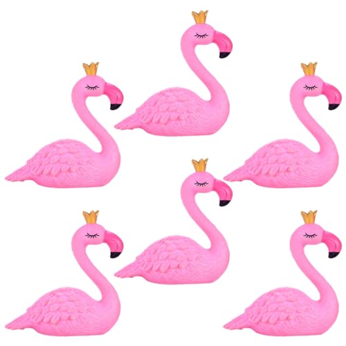 WESIEVYA Miniatur-Tiere Figuren Landschaft Flamingo Statue Für Garten Terrasse Wohnkultur von WESIEVYA