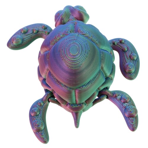 WESIEVYA Gedrucktes Sea Turtle Modell mit Beweglichen Gelenken Realistische Simulation Farbenfrohes Meeresschildkröten Dekorative Tierfigur für Sammler und Bürodekoration WESIEVYA Gedrucktes Sea Turtle Modell mit Beweglichen Gelenken Realistische Simulation Farbenfrohes Meeresschildkröten Dekorative Tierfigur für Sammler und Bürodekoration von WESIEVYA