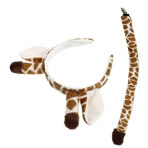 WESIEVYA Giraffe Ohr Haarreifen Satz mit Kostüm Accessoire für Cosplay Prop für Karneval und Partys von WESIEVYA