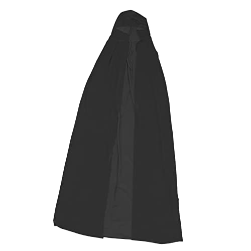 WESIEVYA 1Pc Halloween Cosplay Cape Erwachsene Zauberer Cape für Frauen Männer 170cm Schwarz Halloween Cape Kostüm von WESIEVYA