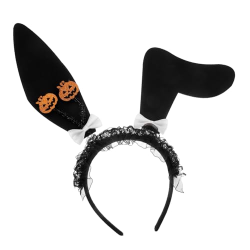 WESIEVYA Halloween Hasenohren, Dekorative Party Requisite, Hasenohren Haarband, Stirnband, Kopfbedeckung Für Bühnenauftritte, Flauschige Kaninchen Kopfbedeckung, Hasenohren Stirnband, von WESIEVYA