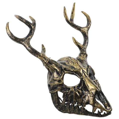WESIEVYA Halloween Horned Masquerade Maske für Erwachsene Realistische Tierkopfmaske mit Abnehmbaren Geweih Atmungsaktiv und Bequem Vielseitig für Halloween Kostüm Maskenpartys WESIEVYA Halloween Horned Masquerade Maske für Erwachsene Realistische Tierkopfmaske mit Abnehmbaren Geweih Atmungsaktiv und Bequem Vielseitig für Halloween Kostüm Maskenpartys von WESIEVYA