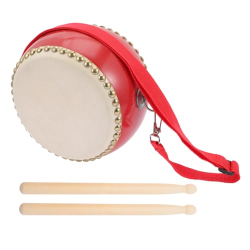 WESIEVYA Holztrommel Percussion Drum aus Hochwertigem Naturholz und Kuhfell Musikalisches Lernspielzeug für Musikalischer und Sensorischer Entwicklung WESIEVYA Holztrommel Percussion Drum aus Hochwertigem Naturholz und Kuhfell Musikalisches Lernspielzeug für Musikalischer und Sensorischer Entwicklung von WESIEVYA