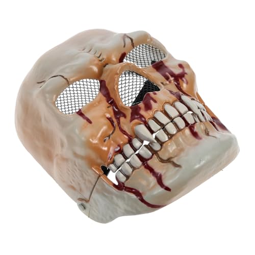 WESIEVYA Horrormaske Schädel Halloween Cosplay Maske Beweglicher Mund Gruseliges Gesicht Dekoration Party Requisite für Karneval und Kostüm WESIEVYA Horrormaske Schädel Halloween Cosplay Maske Beweglicher Mund Gruseliges Gesicht Dekoration Party Requisite für Karneval und Kostüm von WESIEVYA