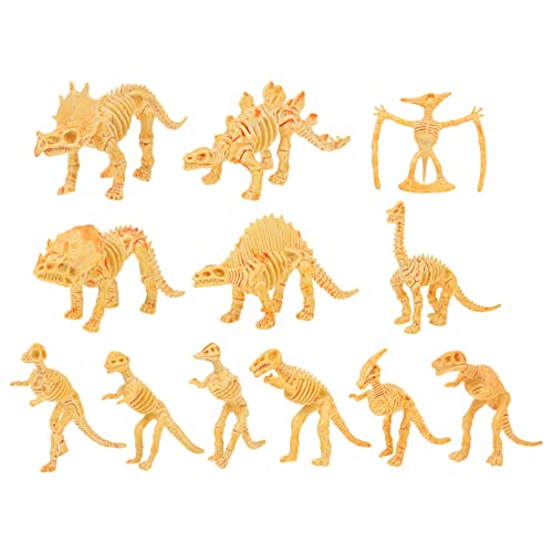 WESIEVYA 12 Stück Mini Dinosaurier Skelett Modelle Spielzeug Für Kinder Dinosaurier Bastelset WESIEVYA 12 Stück Mini Dinosaurier Skelett Modelle Spielzeug Für Kinder Dinosaurier Bastelset von WESIEVYA