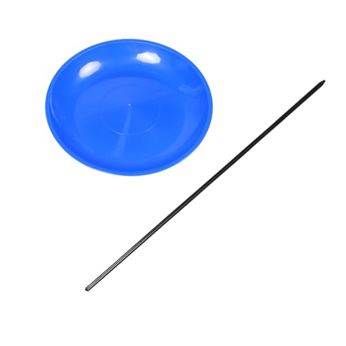 WESIEVYA Jonglierplatte mit Stab Zirkusspielzeug für Erwachsene für Outdoor Aktivitäten und Halloween Partys Perfektes Jonglier für Geschicklichkeit und Unterhaltung von WESIEVYA