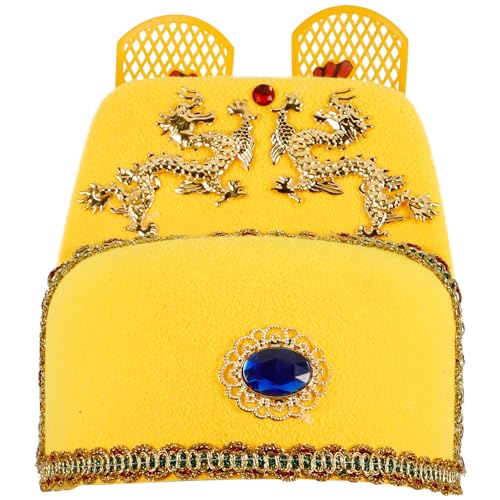 WESIEVYA Chinesischer Opernhut Kaiserhut Mit Traditionellem Design Cosplay-kopfbedeckung Kostümzubehör Für Party Retro-hut Für Aufführungen WESIEVYA Chinesischer Opernhut Kaiserhut Mit Traditionellem Design Cosplay-kopfbedeckung Kostümzubehör Für Party Retro-hut Für Aufführungen von WESIEVYA