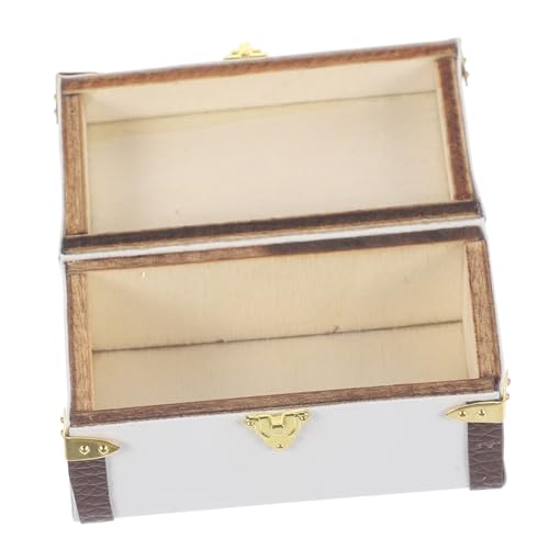 WESIEVYA Kasten Mini-Aufbewahrung sbox Mini-Gepäckkoffer Mini-Hausverzierung Rollkoffer Spielzeug Mini-Hauskoffer Storage Boxes aufbwahrungs-Box Puppenhaus- Mini-Hausaccessoire Haut von WESIEVYA