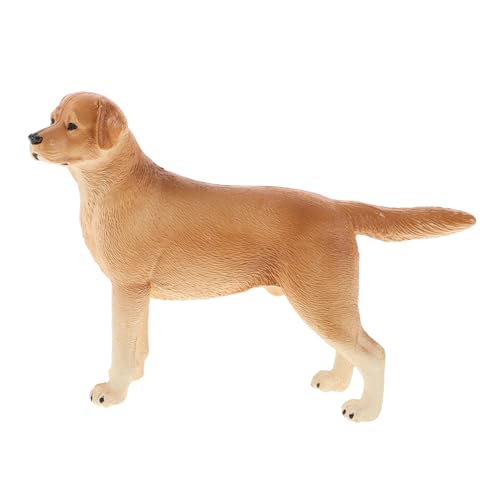WESIEVYA Kindermodell Hund Golden Retriever Statue Spielzeug Hundefiguren Realistische Hundefigur Welpenfiguren Spielzeug Hundefiguren Golden Retriever Figur Tierfigur Hundefiguren von WESIEVYA