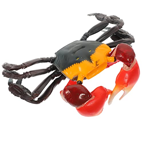 WESIEVYA Krabbenmodell Spielzeug, Künstliches Tiermodell, Entzückendes Tiermodell, Meerestiermodell, Dekoration, Haarige Krabbe, Simulierte Simulationskrabbe, Pädagogisches Tiermodell, von WESIEVYA