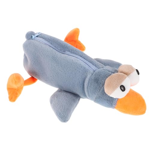 WESIEVYA Federmäppchen Mit Tiermotiv Schreibwarentasche Für Jungen Und Mädchen Federmäppchen Mit Reißverschluss Plüsch-stiftetasche von WESIEVYA