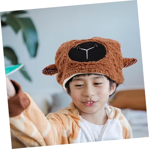 WESIEVYA Kuschelige Schaf Ohr Mütze aus Weichem Lammfellimitat Formbeständig und Warm Vielseitiges Cosplay und Fotorequisit für Winter Party und Outdoor aktivitäten von WESIEVYA