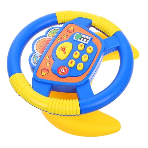 WESIEVYA Lenkrad für Drehbar Interaktives Controller mit Licht und Musik Rollenspiel für Junge Mädchen und Kleinkinder Fördert Kreativität und Motorik von WESIEVYA