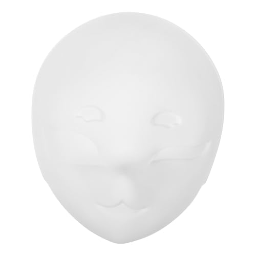 WESIEVYA Maske Fuchs-outfit Fuchsohren Wendigo Ratte Pelz Schlüsselanhänger Halloween Hund Füchse Gesicht Wolf Aus Kunstfell Diy-versorgung Weiß Pvc von WESIEVYA