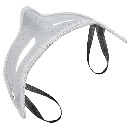WESIEVYA Kostümballmaske Requisite Maskenballmaske Venezianische Maske Halloween-spitzenmaske Dekorative Partymaske Cosplay-halbmasken Kostümparty-maskendekor Weich Leicht Zu Tragen von WESIEVYA