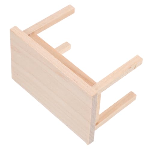 WESIEVYA Mini Möbel Aus Holz, Mini Holztisch Dekore, Möbelmodelle, Miniatur Hausmöbel, Mini Haustisch, Puppen Esstisch, Mini Möbel, Schmücktisch, Möbel, Puppenhaustisch von WESIEVYA