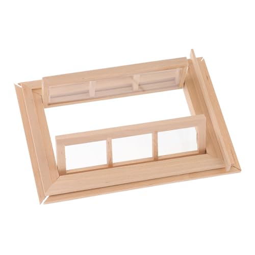 WESIEVYA Mini Möbelmodell, Mini Ungefärbtes Holzfenster, Puppenhaus Layout, Mini Holzfenster, Puppenhaus Ornament, Mini Requisite, Fensterdekor, Mikro Landschaftsmodelle, Puppenhaus WESIEVYA Mini Möbelmodell, Mini Ungefärbtes Holzfenster, Puppenhaus Layout, Mini Holzfenster, Puppenhaus Ornament, Mini Requisite, Fensterdekor, Mikro Landschaftsmodelle, Puppenhaus von WESIEVYA