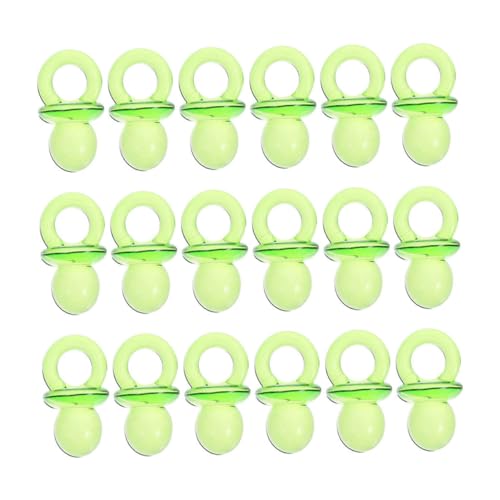 WESIEVYA 200 Stücke Baby Shower Dekorationen Acryl Schnuller Baby Shower Spiel Mittelstücke Mini Charmante Schnuller für Junge Mädchen Party Favors von WESIEVYA
