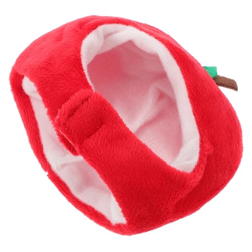 WESIEVYA Mini-Obst-Kopfbedeckung, Kleine Apfel-Kopfbedeckung, Mini-Kappe, Cartoon-Apfel-Hut, Gefüllte Puppen-Kopfschmuck, Stoff, Gefüllte Puppen-mütze, Puppe, Apfel-kostüm-versorgung, von WESIEVYA