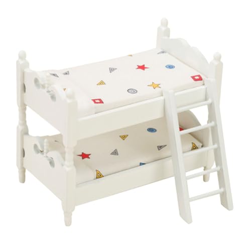 WESIEVYA Mini Simuliertes Etagenbett Aus Holz, Miniatur Puppen Etagenbett, Mini Bett Modell, Puppenhausmöbel, Mini Etagenbett, Puppenhaus, Mini Etagenbett Requisite, Mini Hausbett, WESIEVYA Mini Simuliertes Etagenbett Aus Holz, Miniatur Puppen Etagenbett, Mini Bett Modell, Puppenhausmöbel, Mini Etagenbett, Puppenhaus, Mini Etagenbett Requisite, Mini Hausbett, von WESIEVYA