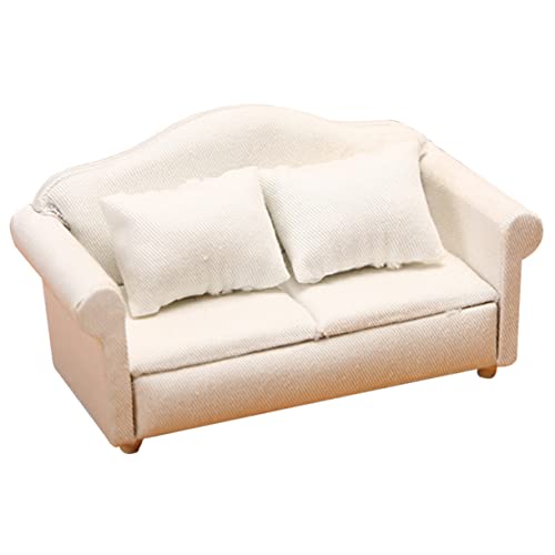 WESIEVYA Mini Sofa Aus Simuliertem Weißem Stoff, Miniatur Sofa Modell, Mini Sofa, Miniatur Szene Couch Modell, Praktisches Mini Sofa, Puppencouch, Mini, Miniatur Sofa WESIEVYA Mini Sofa Aus Simuliertem Weißem Stoff, Miniatur Sofa Modell, Mini Sofa, Miniatur Szene Couch Modell, Praktisches Mini Sofa, Puppencouch, Mini, Miniatur Sofa von WESIEVYA