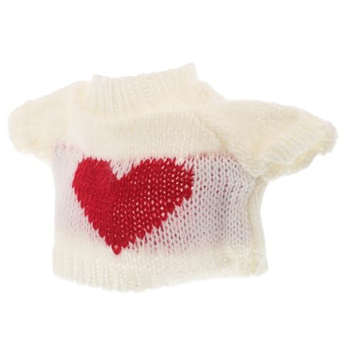 WESIEVYA Tierspielzeug Tierpuppe Outfit Weißer Pullover Sichere Bequeme Kleidung Weiche Plüschbärkleidung Stofftiere Zubehör WESIEVYA Tierspielzeug Tierpuppe Outfit Weißer Pullover Sichere Bequeme Kleidung Weiche Plüschbärkleidung Stofftiere Zubehör von WESIEVYA