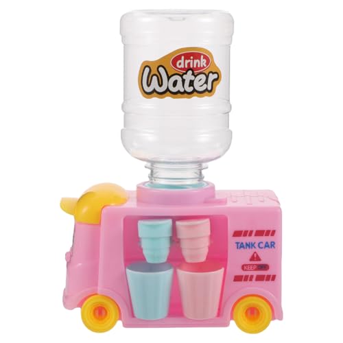 WESIEVYA Mini Wasserspender Spielzeug Kinder Dual Auslauf Saft Getränk Auto Form Spielset Zubehör Kompakte Design Spielzimmer Unverzichtbar von WESIEVYA