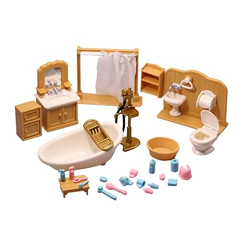 WESIEVYA Miniatur Badezimmer Möbel Dekorative Badewanne Toilette Waschbecken für Miniaturhäuser für Kreative Dekoration und Sammlungen WESIEVYA Miniatur Badezimmer Möbel Dekorative Badewanne Toilette Waschbecken für Miniaturhäuser für Kreative Dekoration und Sammlungen von WESIEVYA