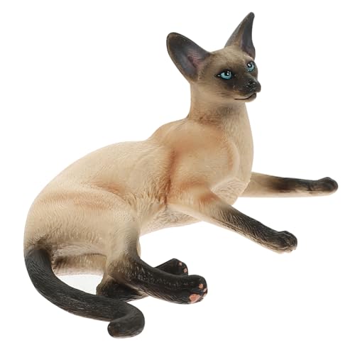 WESIEVYA Siamkatze Ornamente Katzenfigur Für Tisch Realistische Kleine Katzenstatue Dekoratives Katzendekor Garten WESIEVYA Siamkatze Ornamente Katzenfigur Für Tisch Realistische Kleine Katzenstatue Dekoratives Katzendekor Garten von WESIEVYA