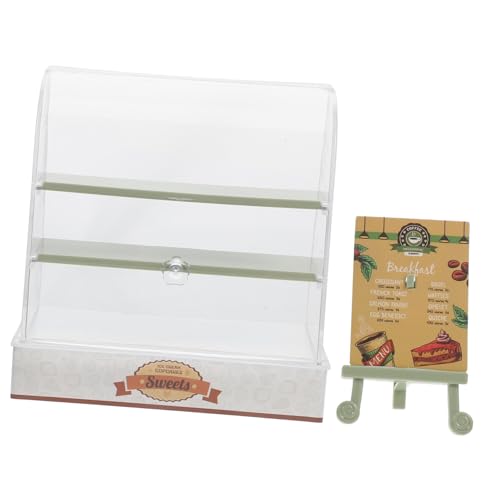 WESIEVYA Miniatur Kuchenschrank, Puppenhaus Zubehör, Mini Hausmöbel, Miniatur Kuchen Dessertschrank, Puppenhaus Kuchenschrank, Mini Kuchenvitrine, Mini Küchendekor, Miniatur Schrank WESIEVYA Miniatur Kuchenschrank, Puppenhaus Zubehör, Mini Hausmöbel, Miniatur Kuchen Dessertschrank, Puppenhaus Kuchenschrank, Mini Kuchenvitrine, Mini Küchendekor, Miniatur Schrank von WESIEVYA