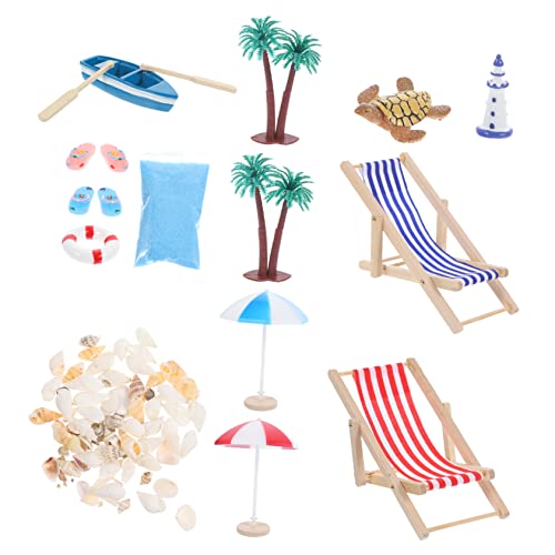 WESIEVYA Miniatur Strand Deko Set 14 Teiliges Sommer Mikrolandschaft Zubehör Mit Strandstuhl Und Für Puppenhaus Mini Strand Dekoration Und Accessoires WESIEVYA Miniatur Strand Deko Set 14 Teiliges Sommer Mikrolandschaft Zubehör Mit Strandstuhl Und Für Puppenhaus Mini Strand Dekoration Und Accessoires von WESIEVYA